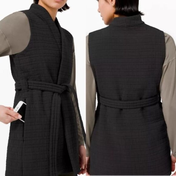 lululemon athletica Jackets & Blazers - Lululemon Serene Travels Vest Black size 4 Women’s Outerwear